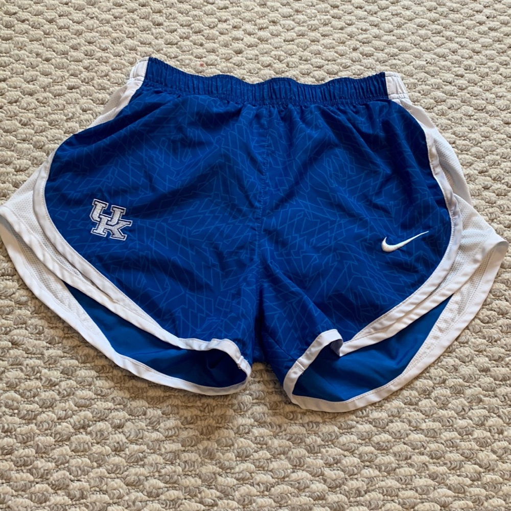 University Of Kentucky/Nike Blue Running Shorts Size Small STITCHED With LiniIng